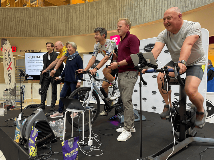 Philipp Kaider & Friends radeln 2.222 Kilometer 